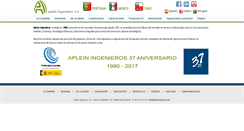 Desktop Screenshot of apleiningenieros.com