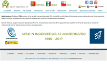 Tablet Screenshot of apleiningenieros.com